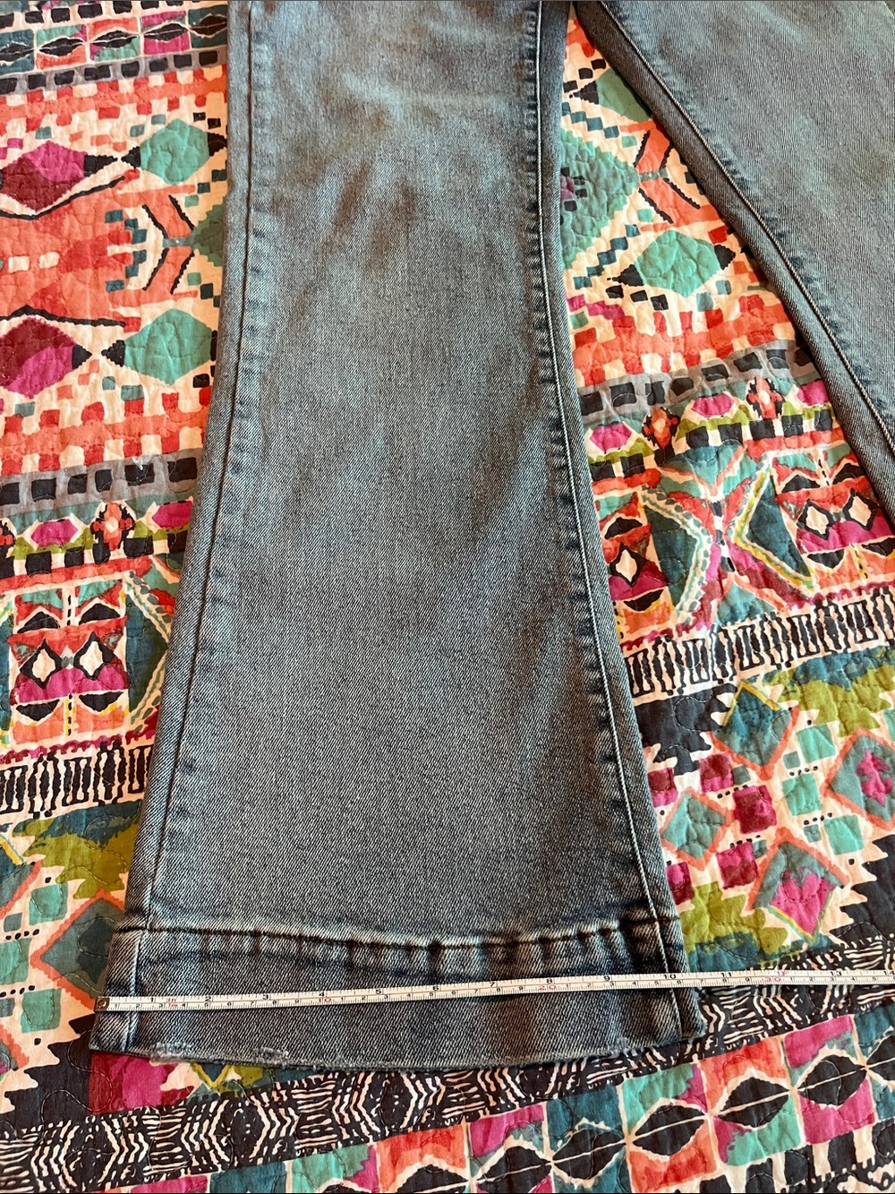 Kensie Light Blue Vintage Luxe Savannah High Rise Flare 8/29 - Picture 5 of 11
